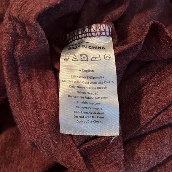 UNBRANDED purple long sleeve wrap front top w/ ruched sides. SZ S. - Picture 8 of 10